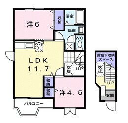 メルベーユオグラジの物件間取画像